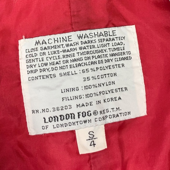 London Fog 4T Red Snow Overall Snowpants - Picture 3 of 6